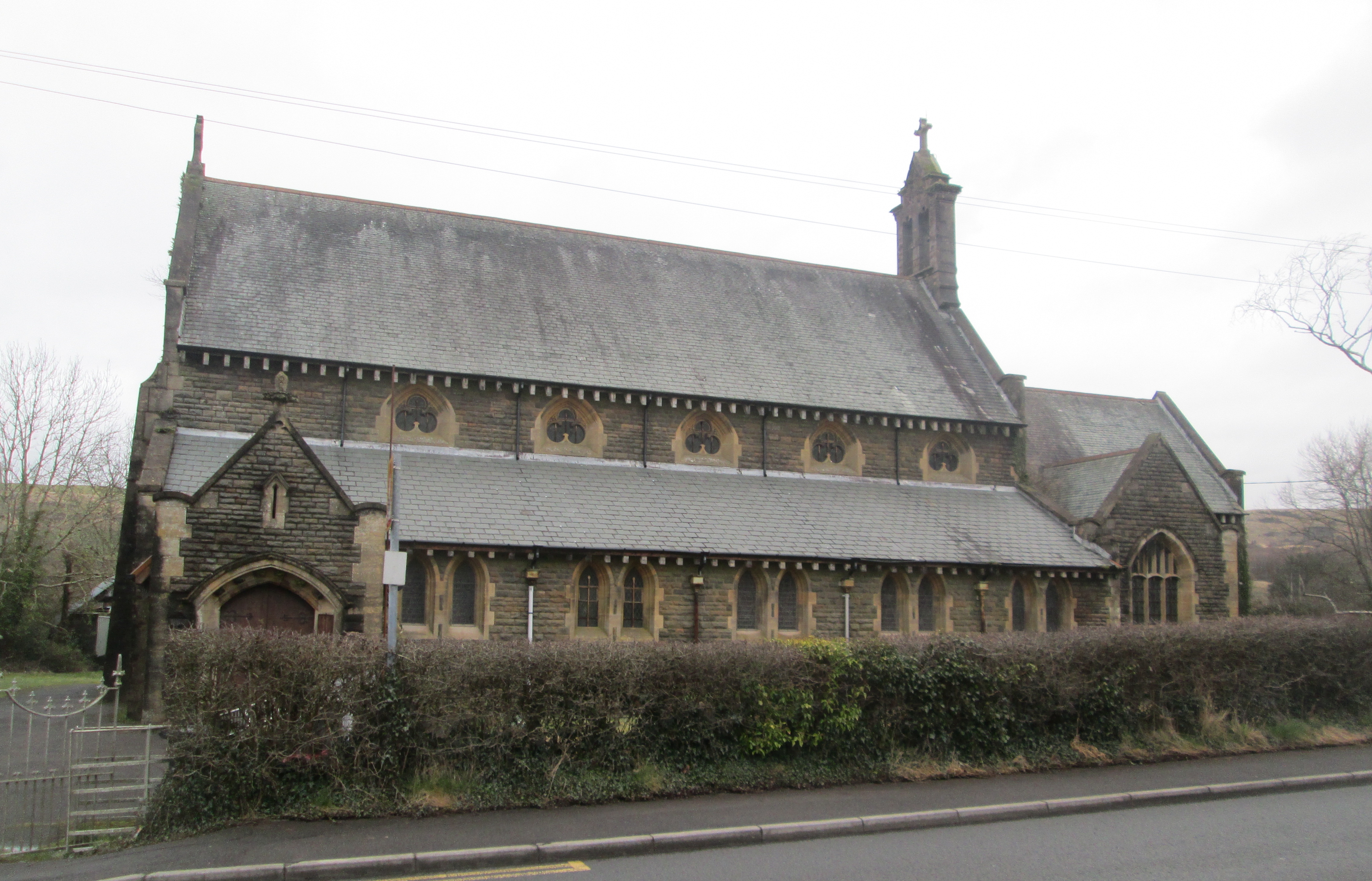 Side view of Saint Mary's Church, Seven Sisters